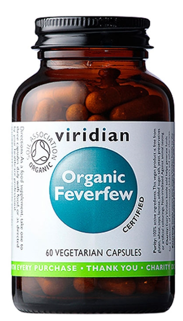 Organic Feverfew Leaf 350mg 60's