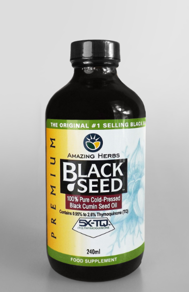 Premium Black Seed 100% Pure Cold-Pressed Black Cumin Seed Oil 240ml