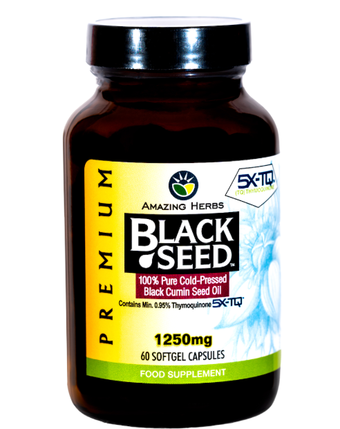 Premium Black Seed Oil Softgels 1250mg 60's