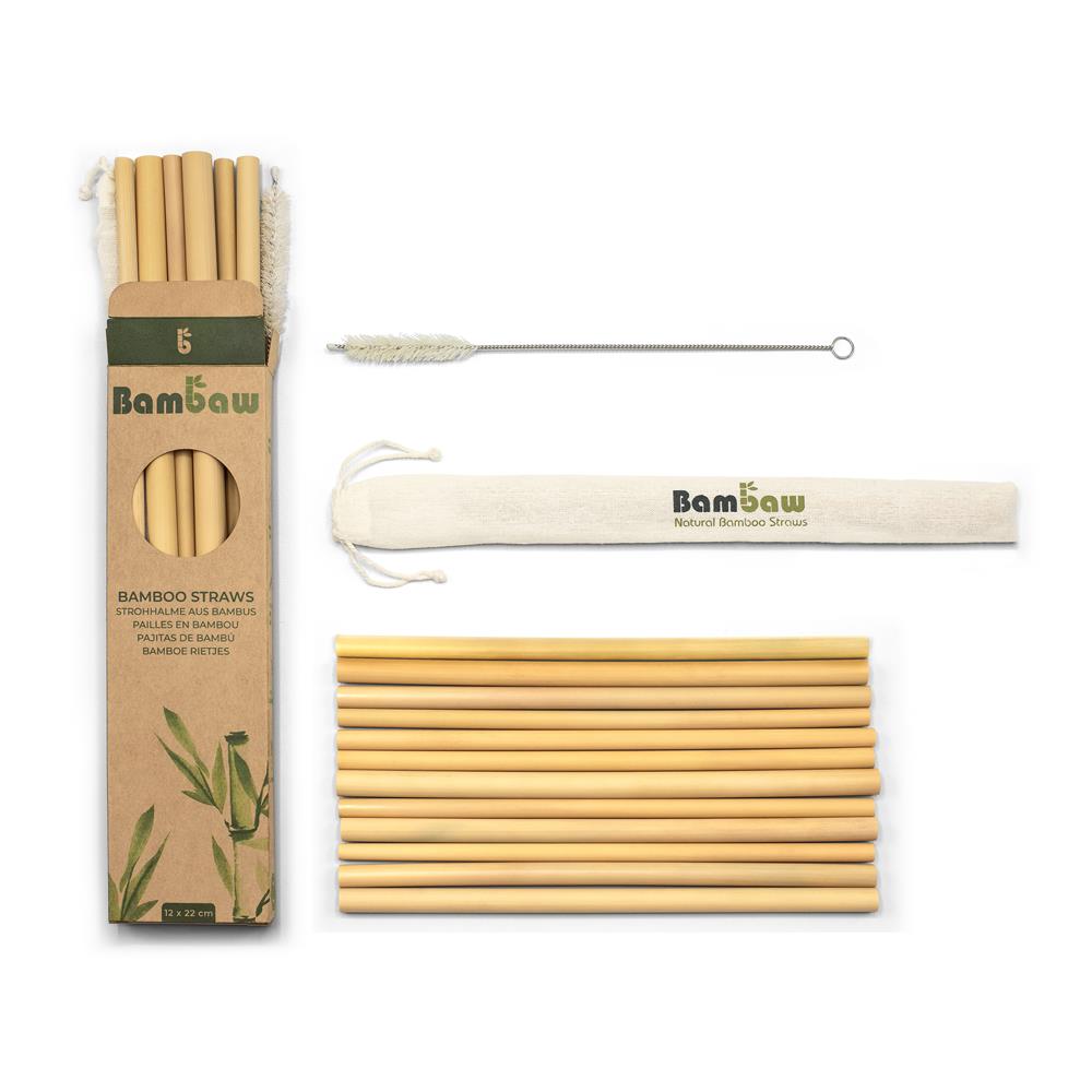 Box| Bamboo straws 22 cm