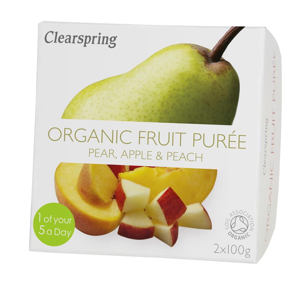 Fruit Puree Pear/Apple/Peach (Pack of 2)