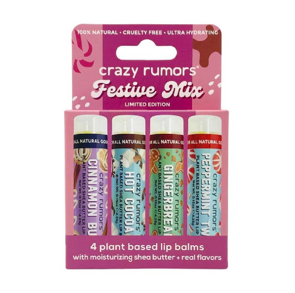 Festive Mix 4 lip balm set