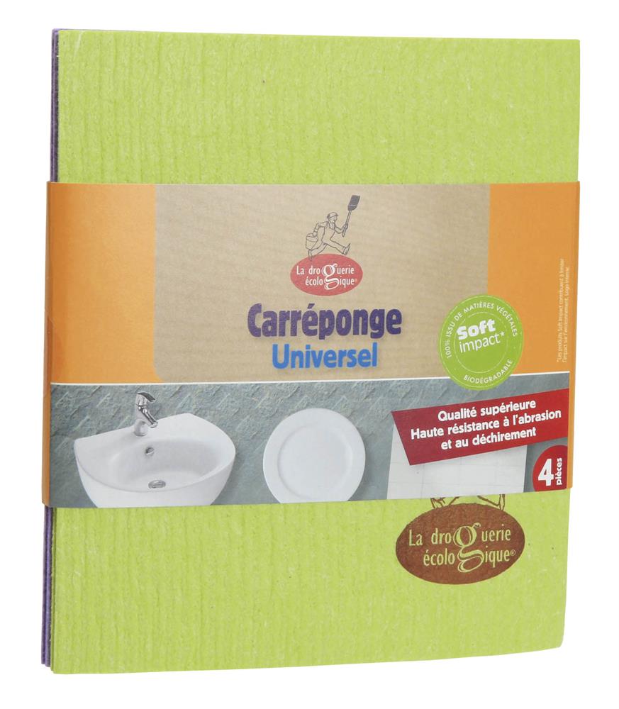 4 Kitchen Cellulose Sponge Pad