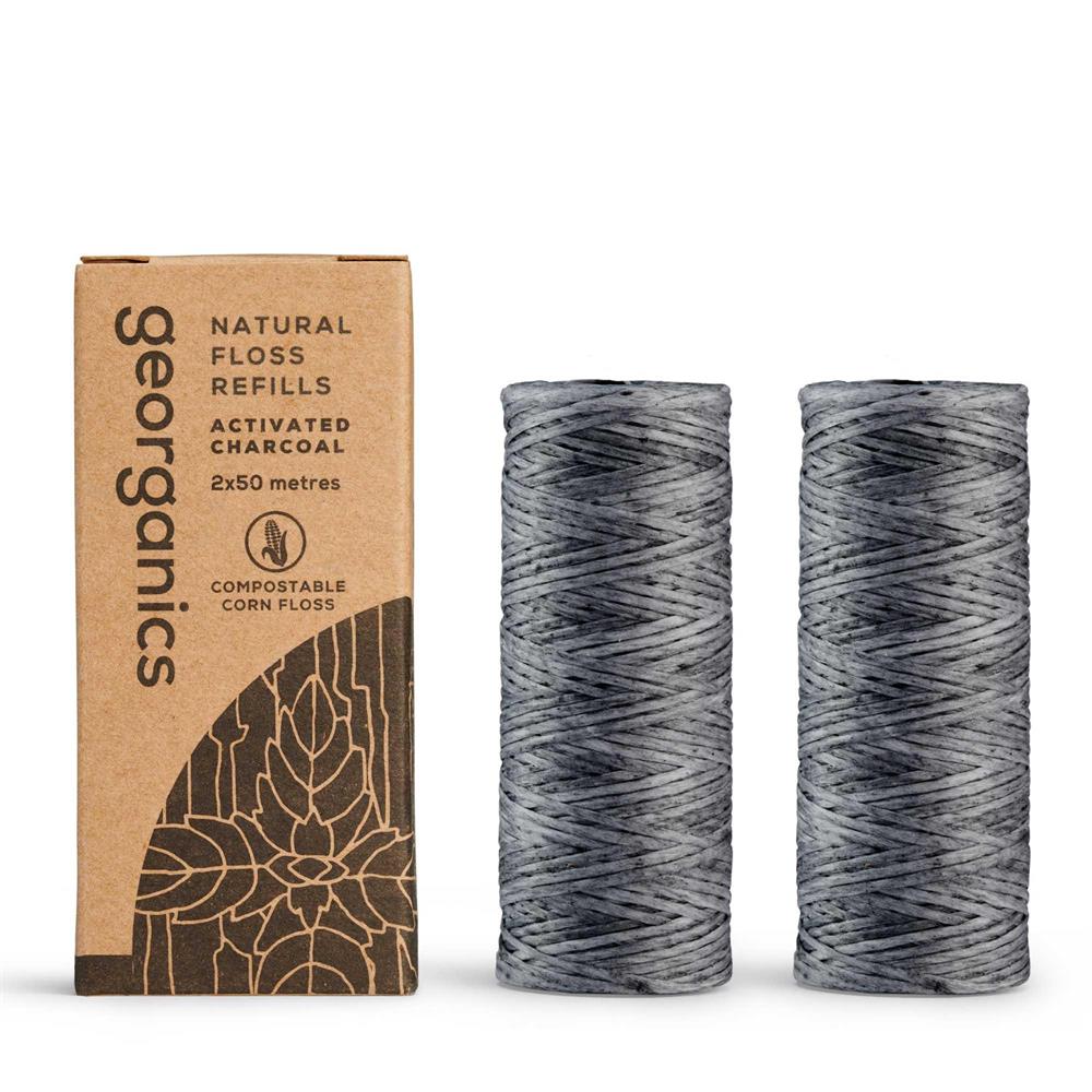 Dental Floss Refill Charcoal (Pack of 2)
