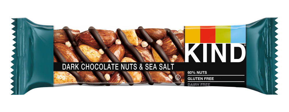 Dark Choc Nuts & Sea Salt Bar (Pack of 12)