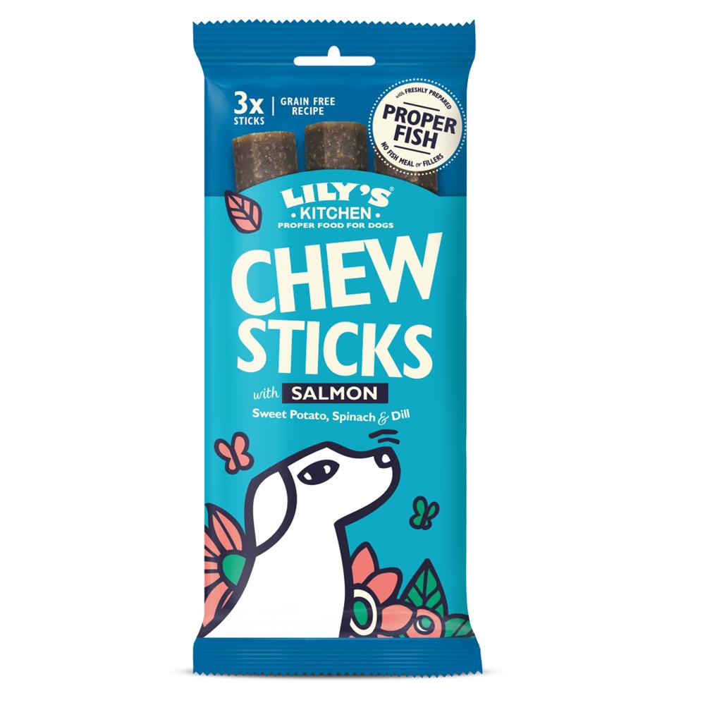 Dog Chew Sticks with Salmon (Pack of 2)