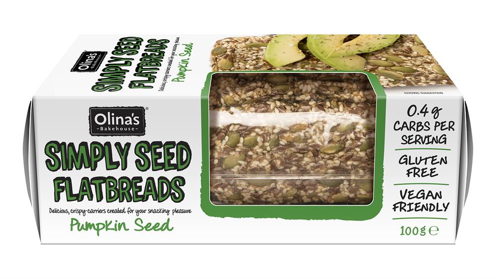 GF Pumpkin Seeds Flatbreads (Pack of 2)
