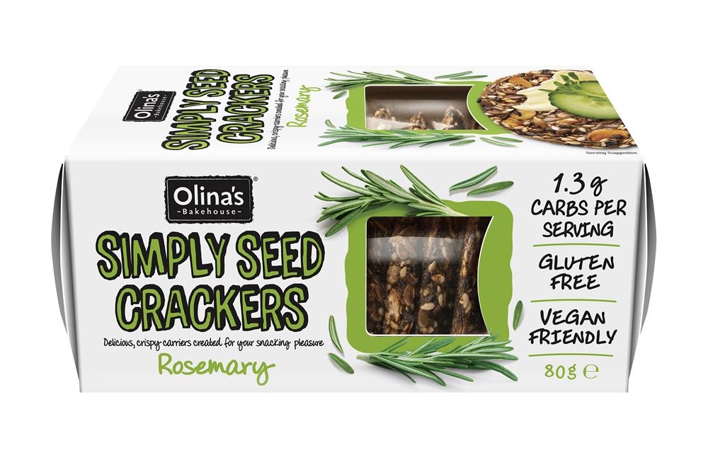 GF Rosemary Seed Crackers (Pack of 3)
