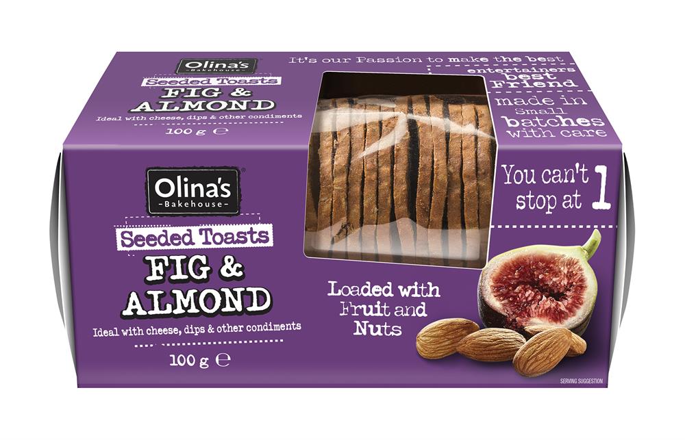 Fig & Almond Seeded Toasts (Pack of 3)