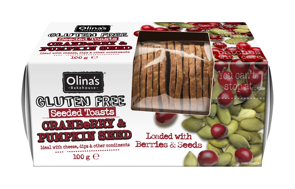 GF Cranberry & Pumpkin Toasts (Pack of 2)