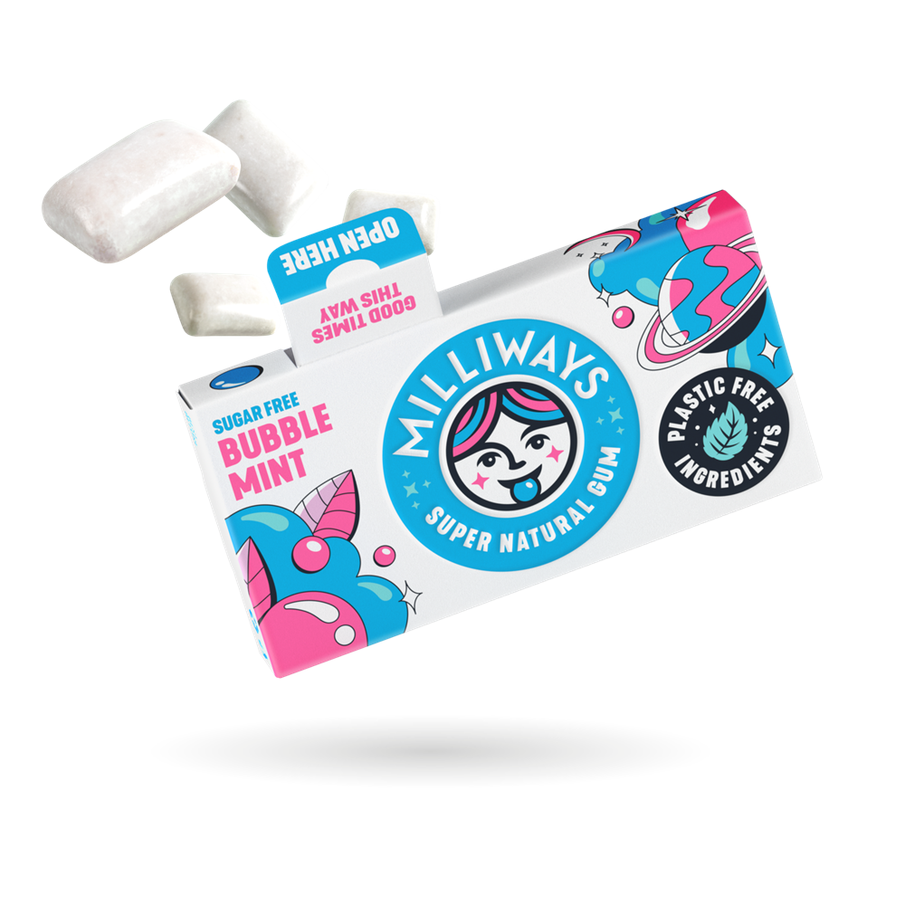 Bubblemint Chewing Gum (Pack of 12)