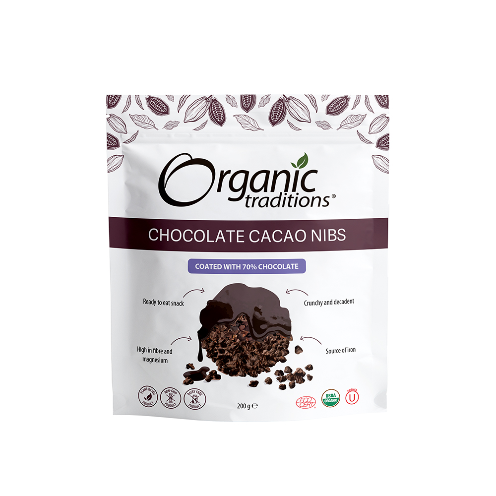 Chocolate Cacao Nibs Coated