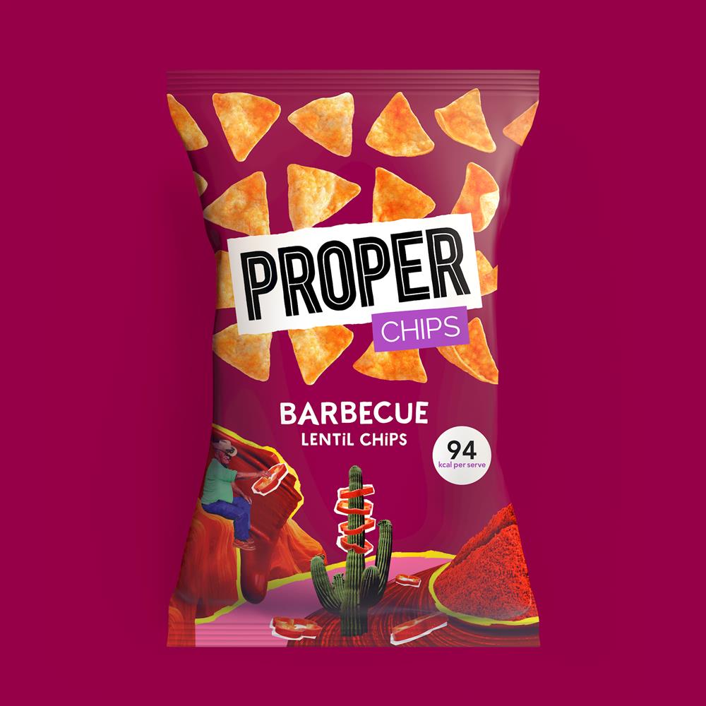 Barbeque Lentil Chips (Pack of 8)