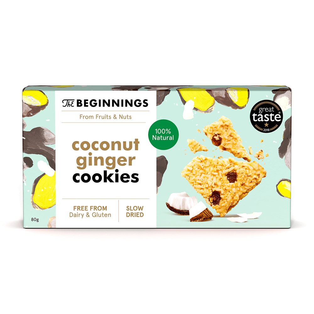 Coconut and Ginger cookies (Pack of 2)
