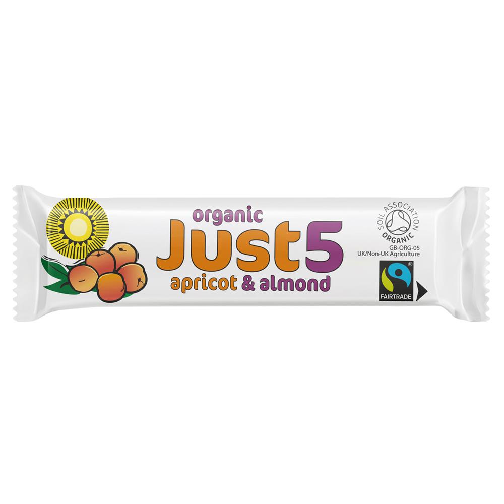 Just5 Apricot & Almond Bar (Pack of 18)