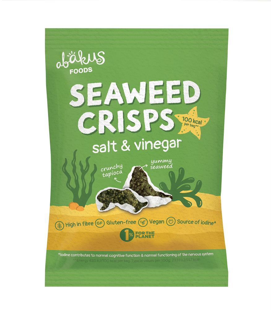 Seaweed Crisps Salt & Vinegar (Pack of 6)