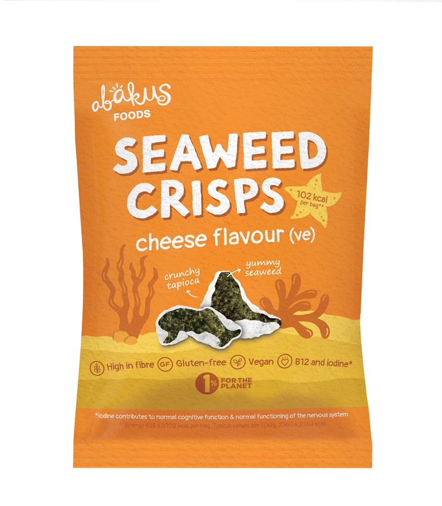 Seaweed Crisps Cheese Flavour (Pack of 6)
