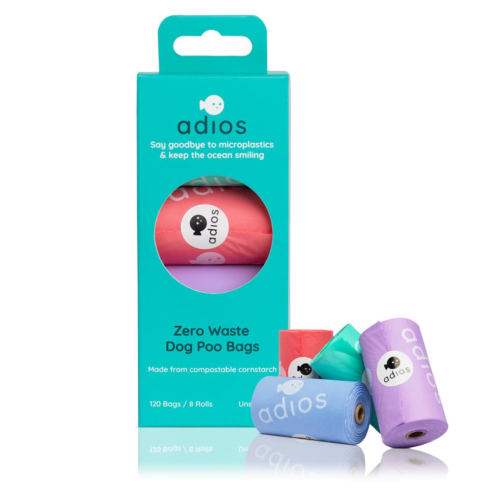 Compostable Poo Bag Rainbow 60 Pack Non Handle