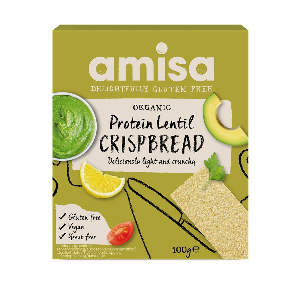 Amisa Lentil Crispbread (Pack of 2)