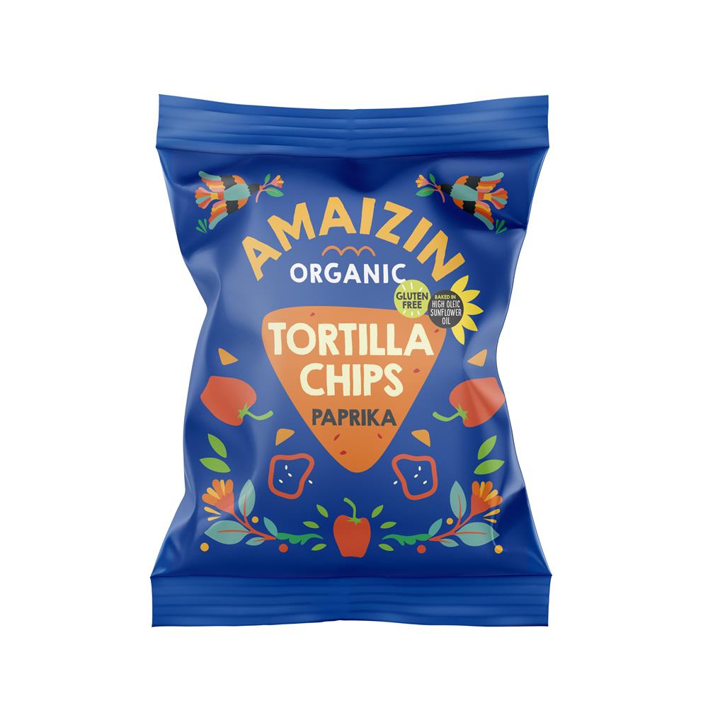 Org Corn Chips Paprika (Pack of 15)