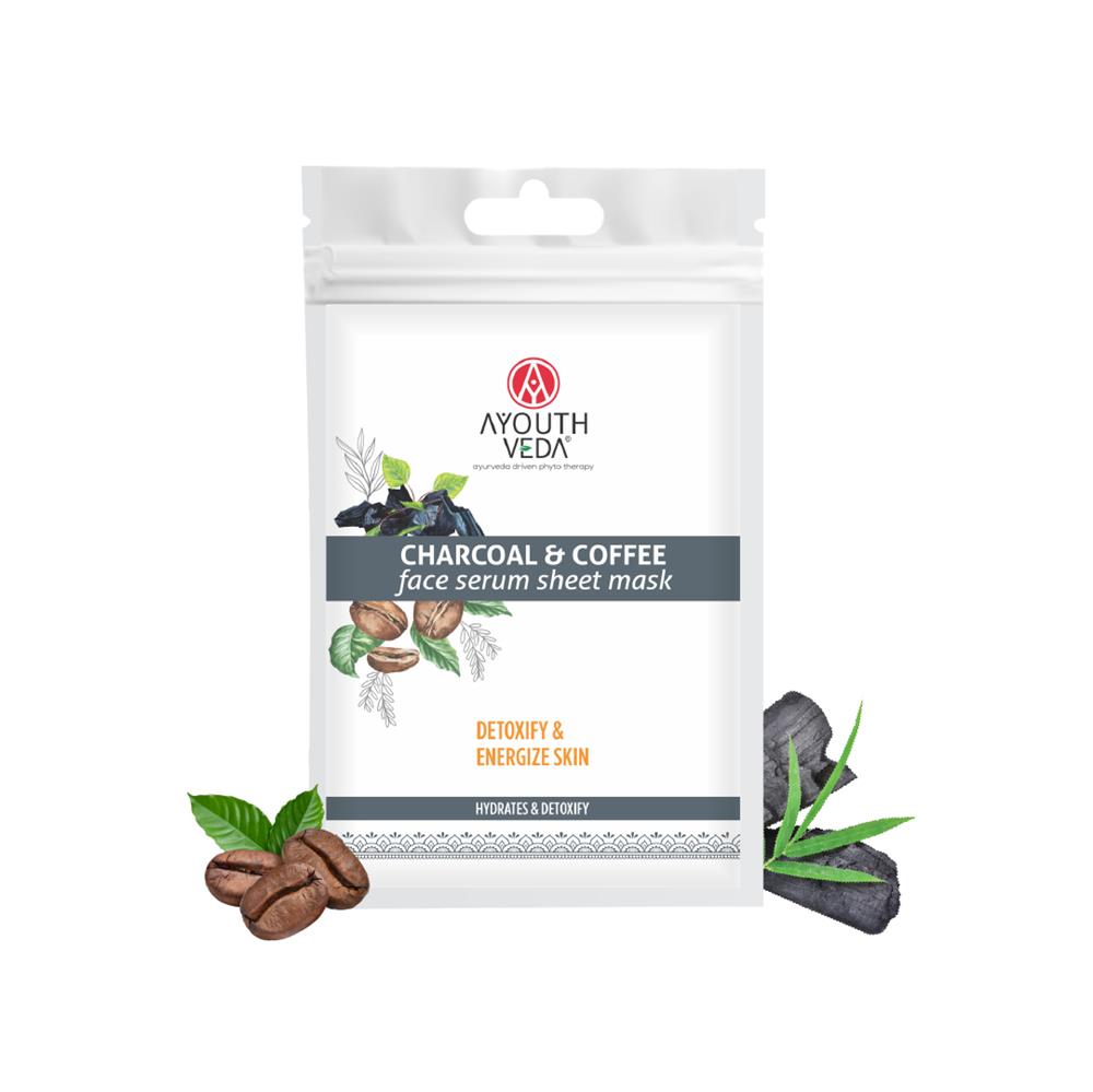 Charcoal & Coffee Sheet Mask (Pack of 4)