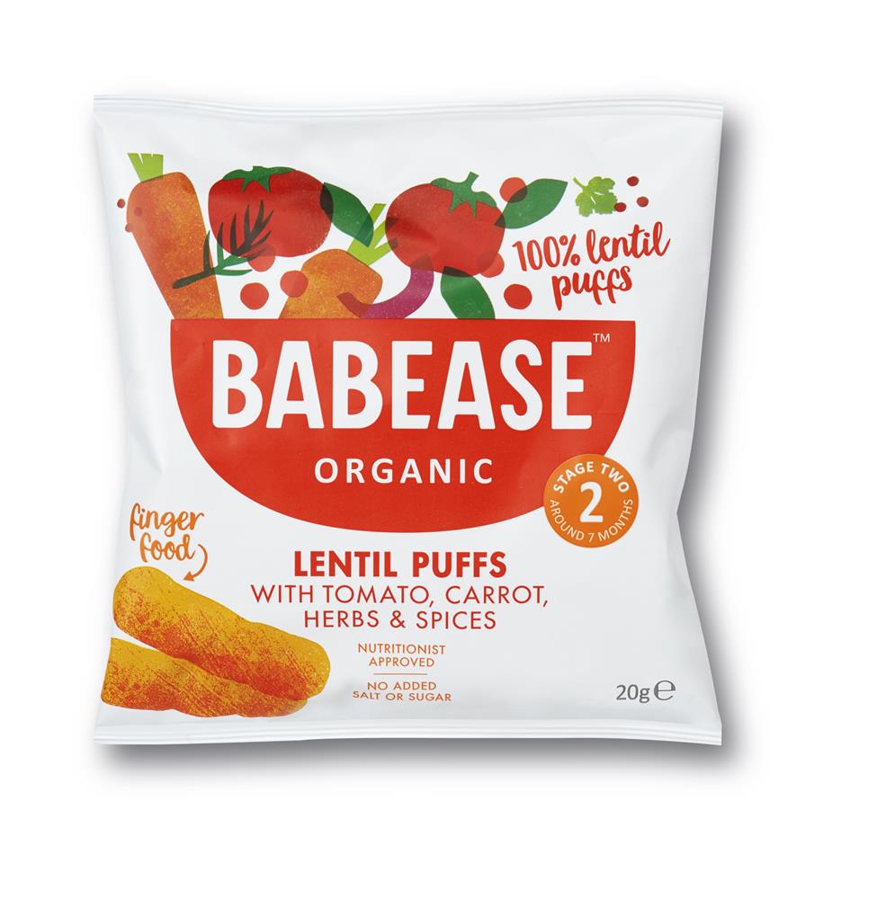 Organic Lentil Puffs 20g (Pack of 5)