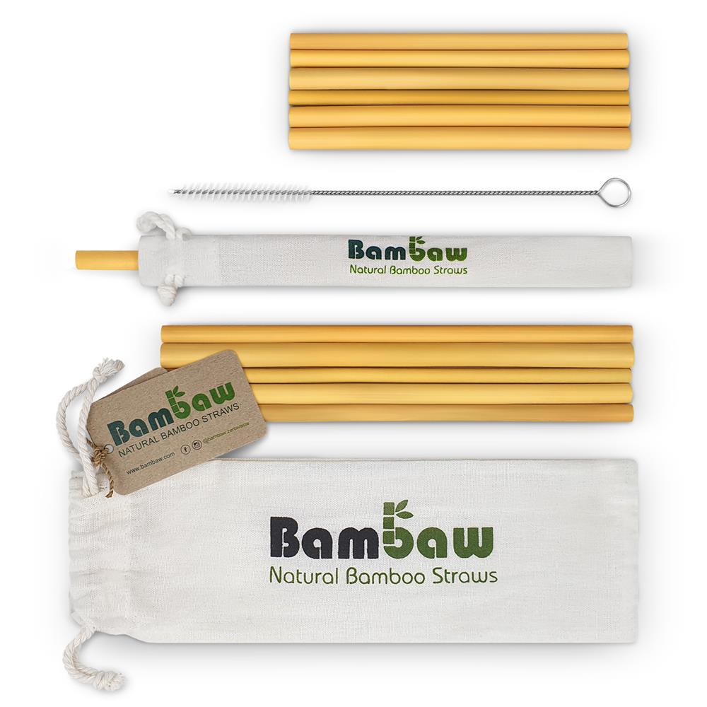 Pouch |Bamboo straws 14 &22 cm