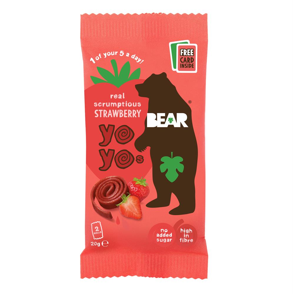 BEAR Strawberry Yoyo (Pack of 18)