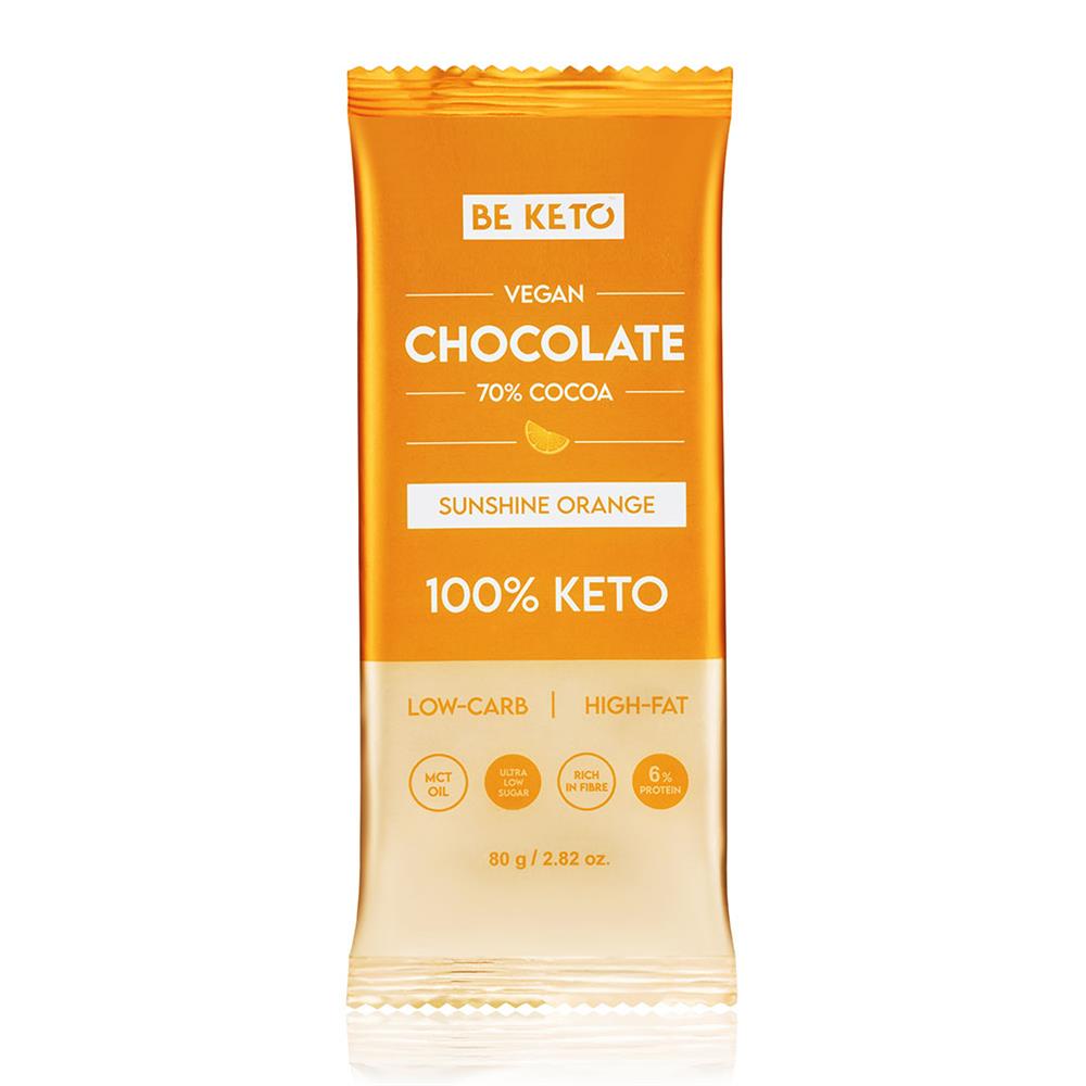 Vegan Keto Chocolate + MCT Sunshine Orange 80g