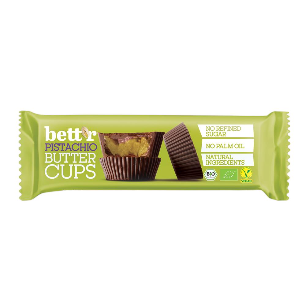 Organic Vegan Nut Butter Cups with Pistachio Cream 39g