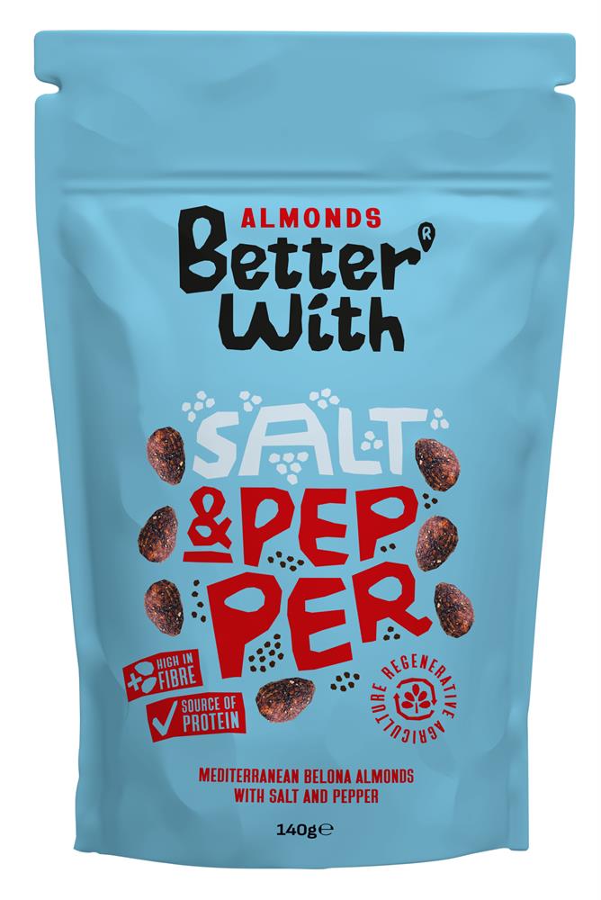 Salt & Pepper Almonds 140g