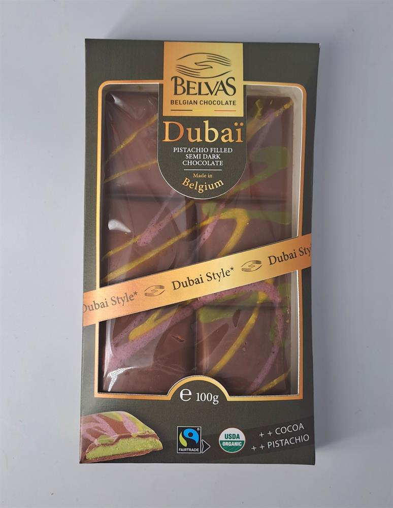 Dubai Pistachio Semi Dark Choc