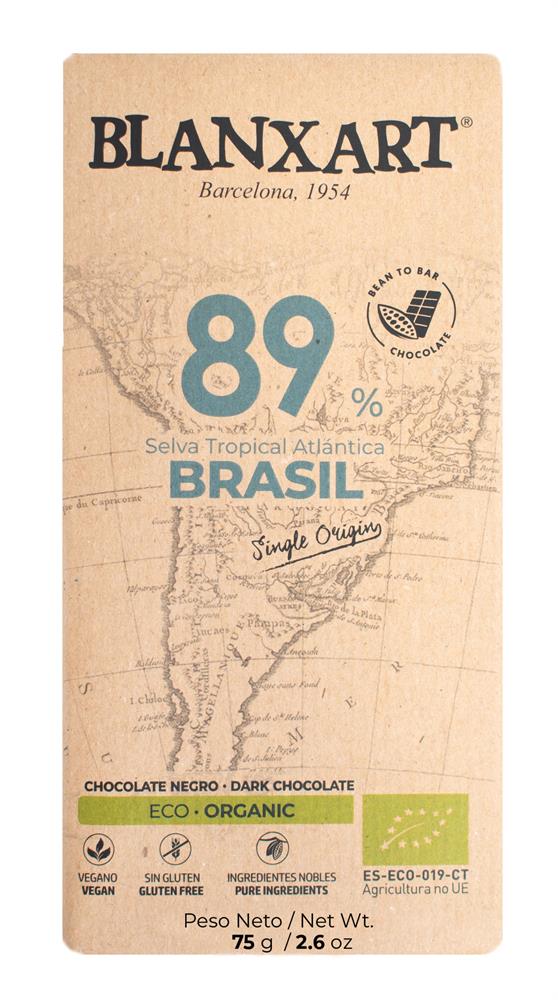 89% Brasil Chocolate Bar (Pack of 3)