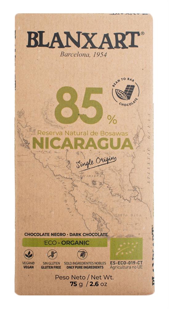 85% NICARAGUA Chocolate Bar (Pack of 3)