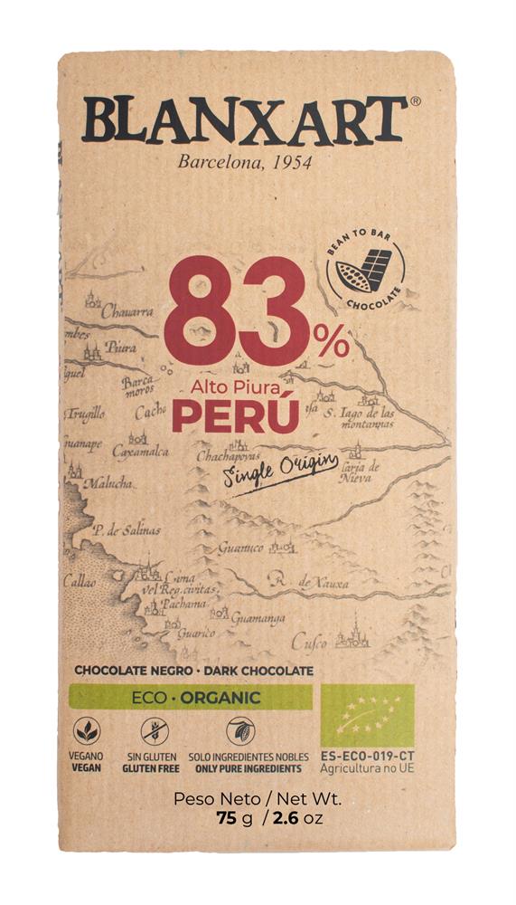 83% PERU Chocolate Bar (Pack of 3)