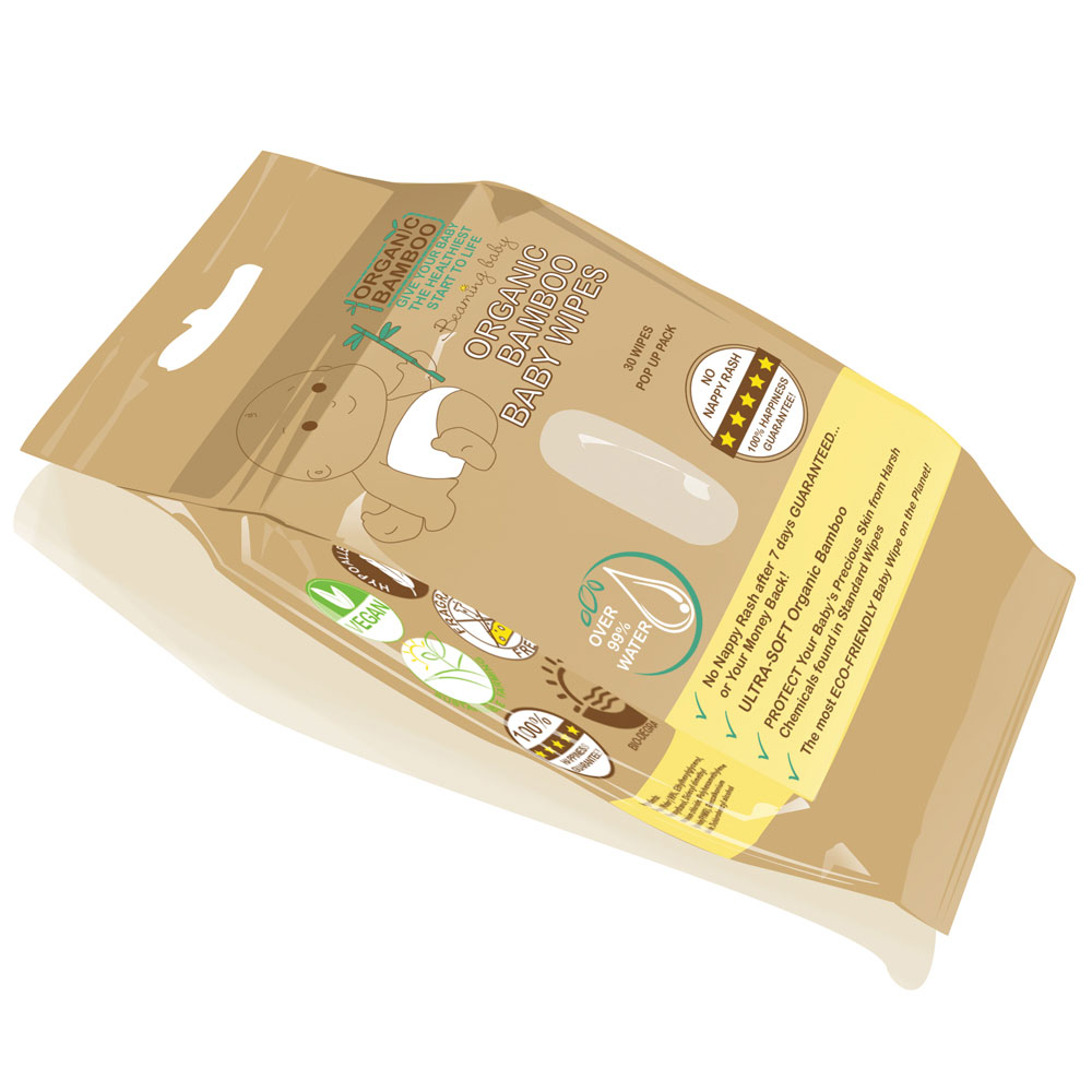 Organic Bamboo Wipes (30wipes)