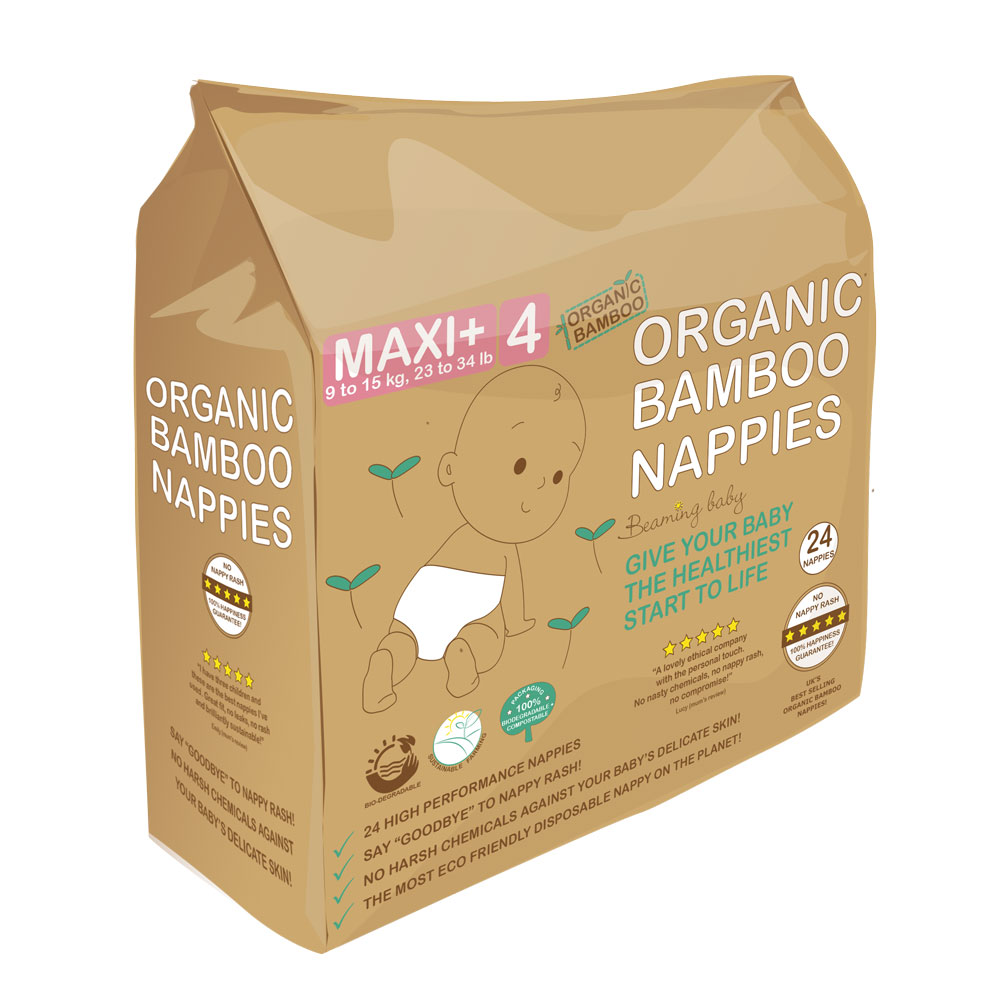 Organic Bamboo Nappies Size 4