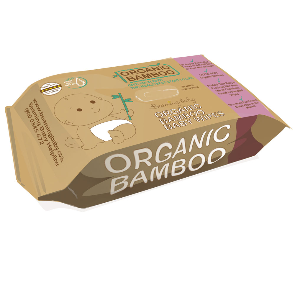 Organic Bamboo Wipes (80 wipes