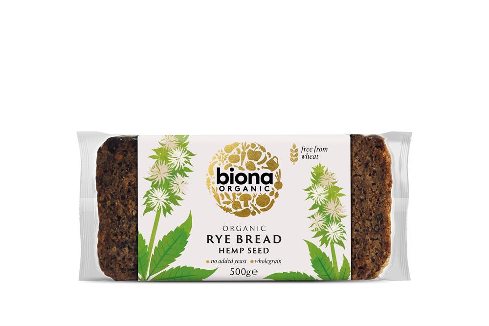 Org Wholemeal Rye Hemp Bread