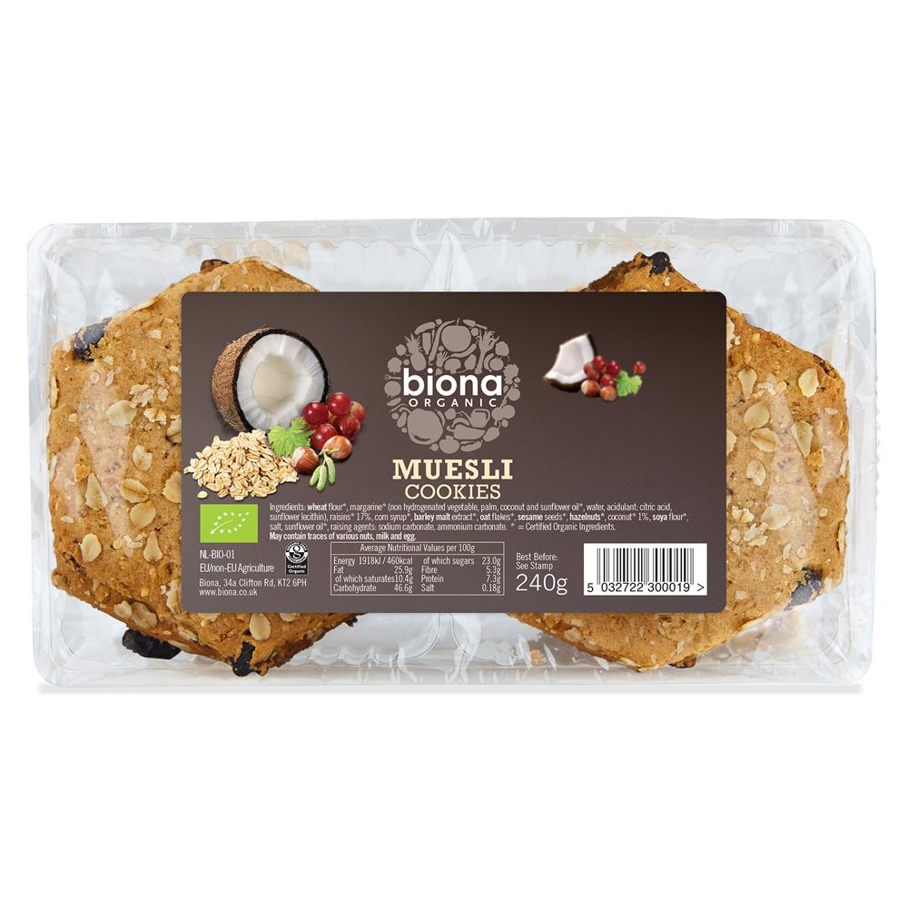 Organic Muesli Cookies (Pack of 2)