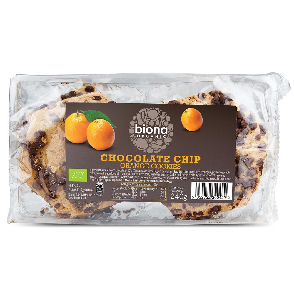 Org Choc Chip Orange Cookies