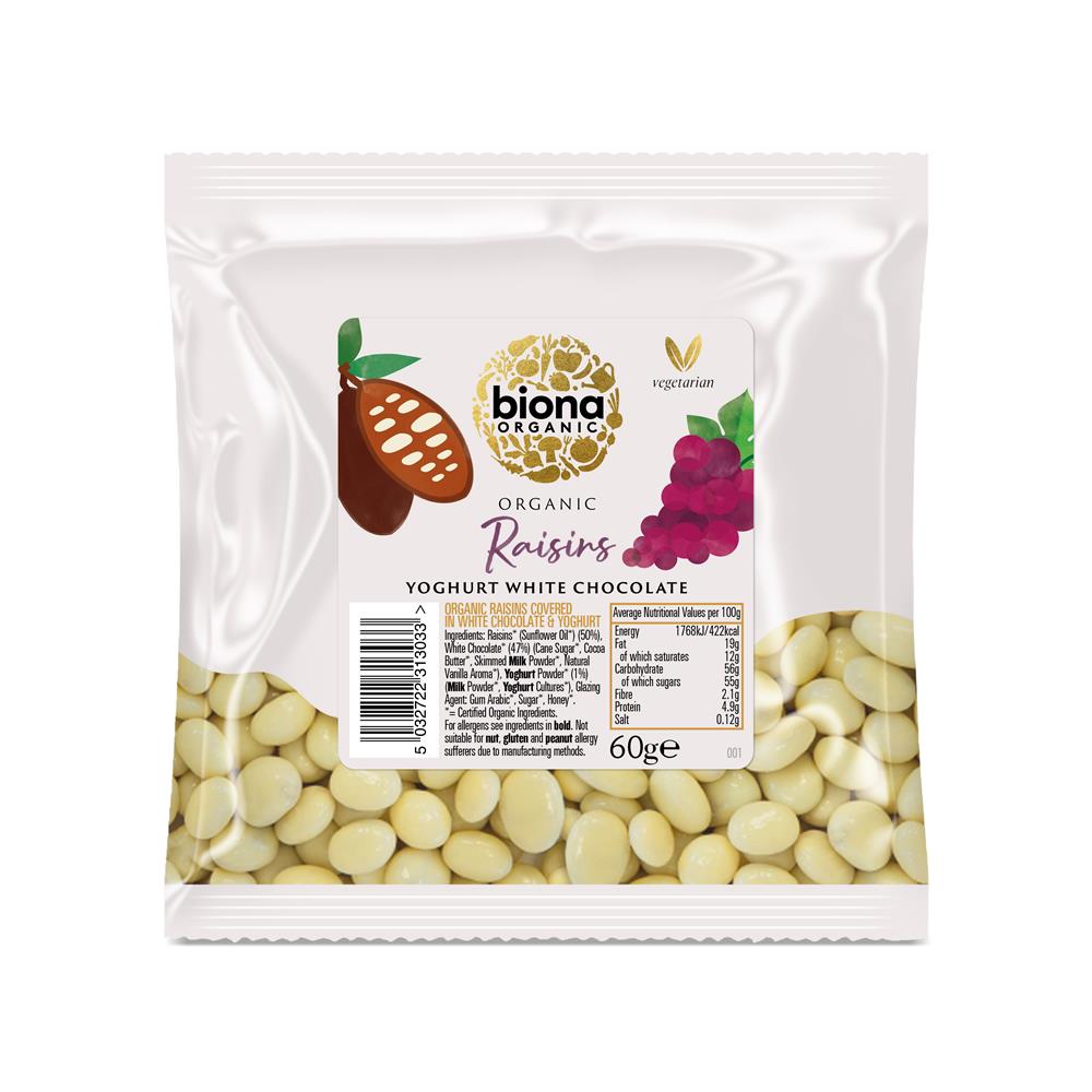 Org White Choc Raisins (Pack of 2)
