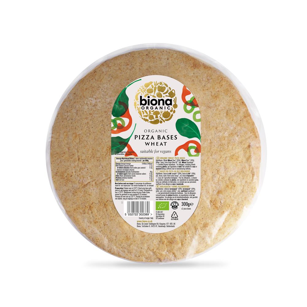 Organic Pizza Bases (Pack of 2)