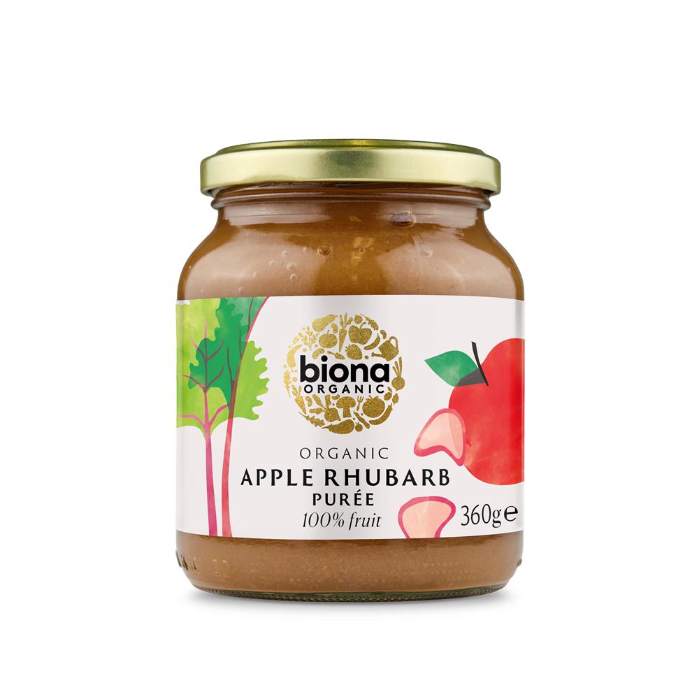 Apple & Rhubarb Puree (Pack of 2)