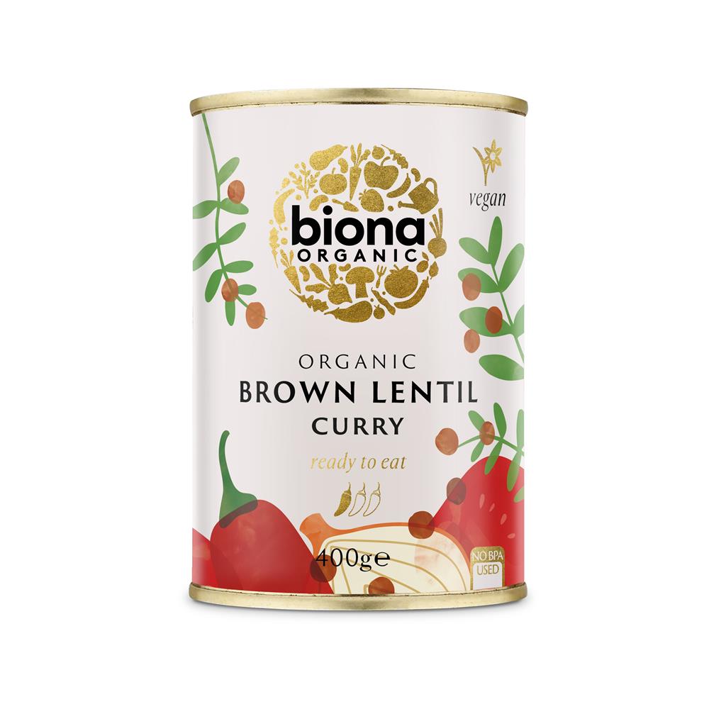 Organic Brown Lentil Curry (Pack of 3)