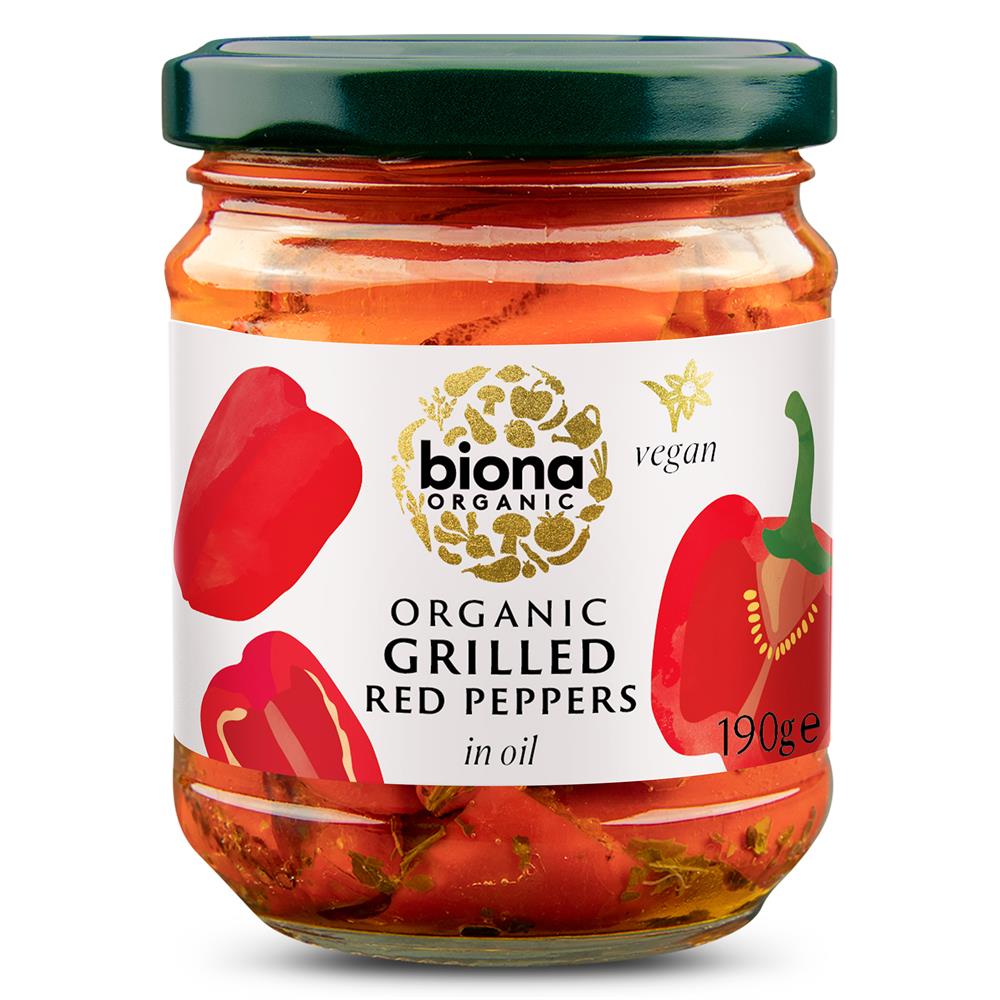 Organic Grilled Red Peppers