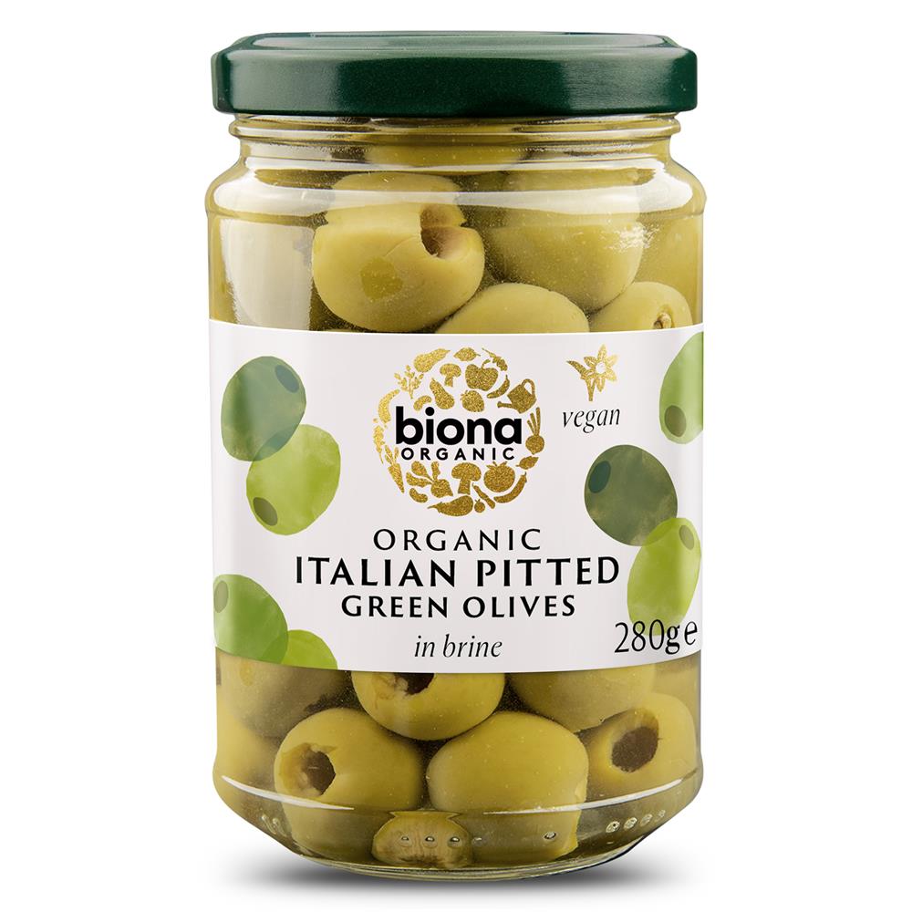 Organic Pitted Green Olives