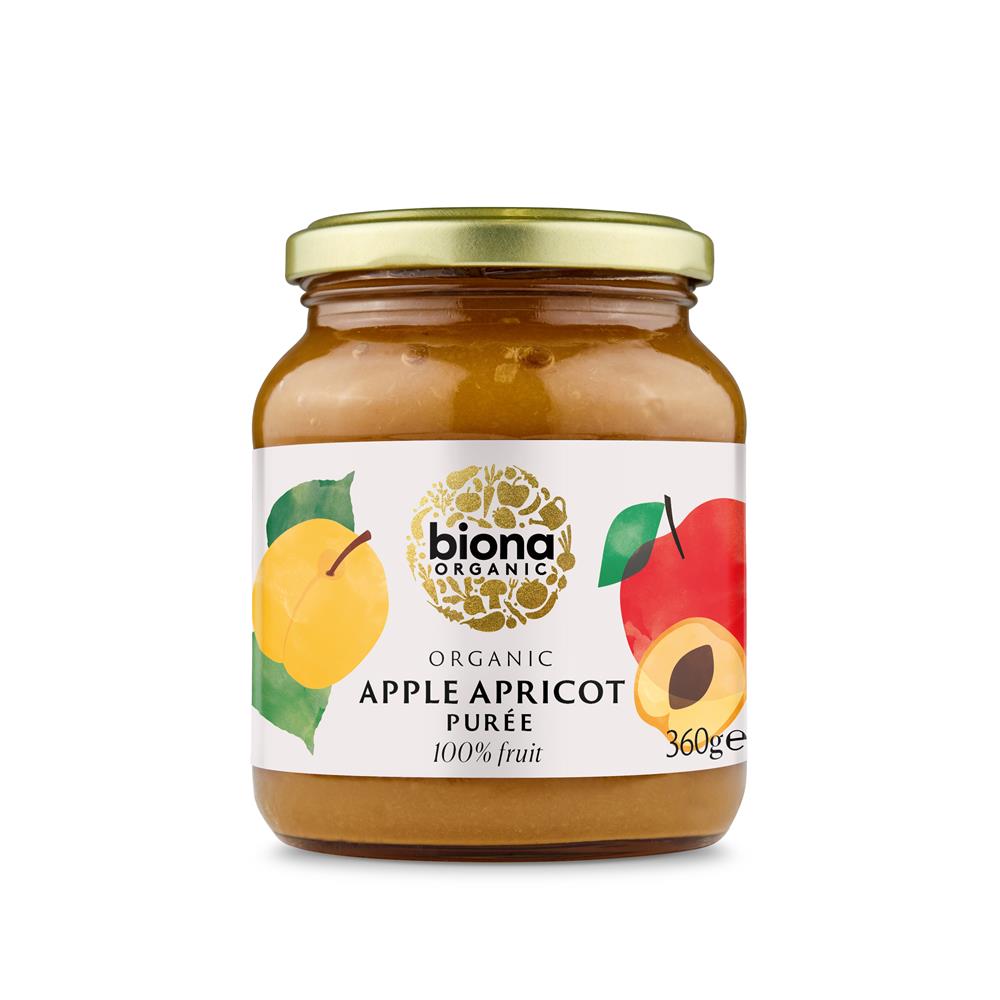 Org Apple Apricot Puree (Pack of 2)