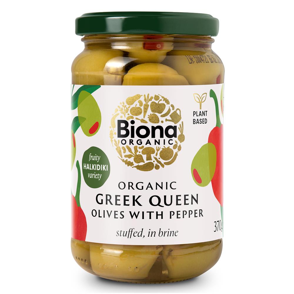 Greek Queen Olives Red Pepper