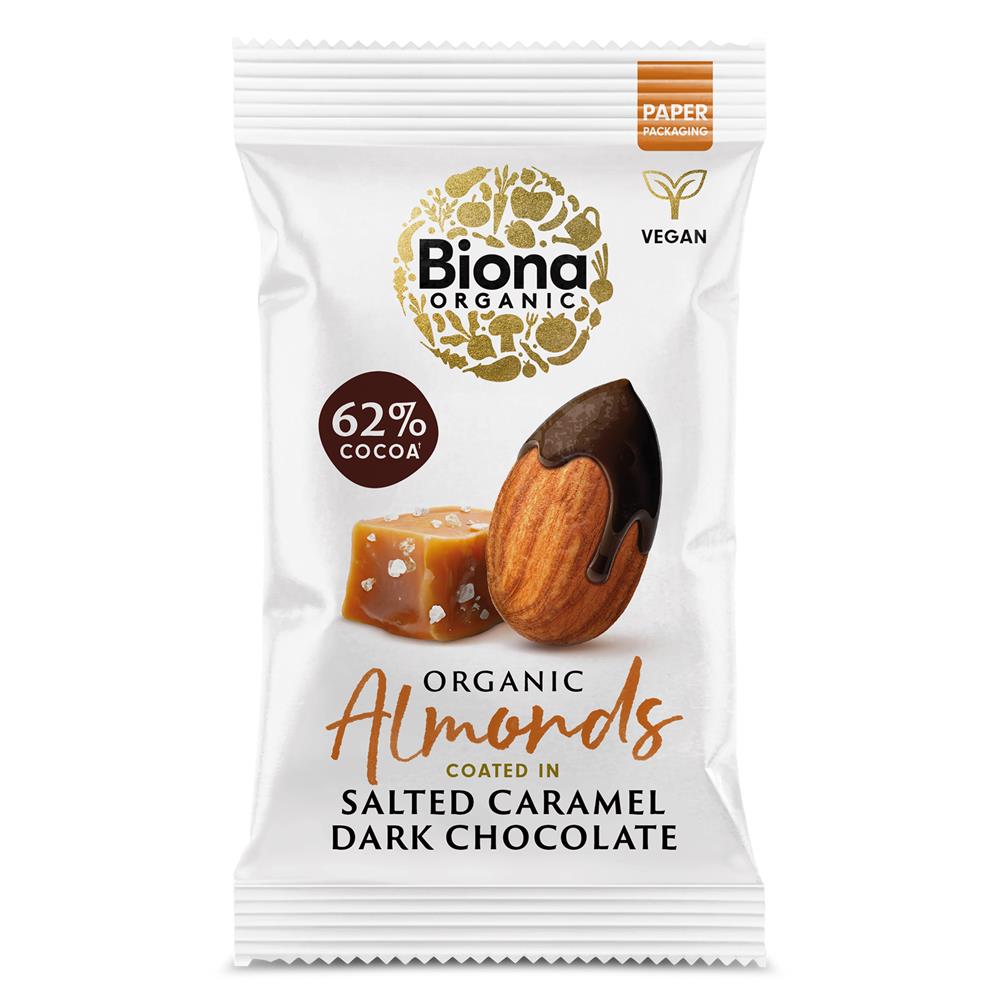 Dark Choc Salted Caramel Roasted Almonds 30g